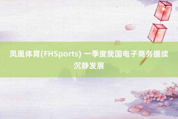 凤凰体育(FHSports) 一季度我国电子商务握续沉静发展
