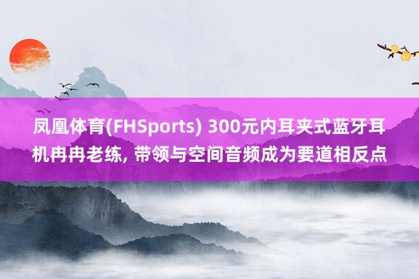 凤凰体育(FHSports) 300元内耳夹式蓝牙耳机冉冉老练， 带领与空间音频成为要道相反点