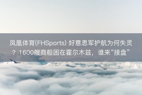 凤凰体育(FHSports) 好意思军护航为何失灵？1600艘商船困在霍尔木兹，谁来“接盘”